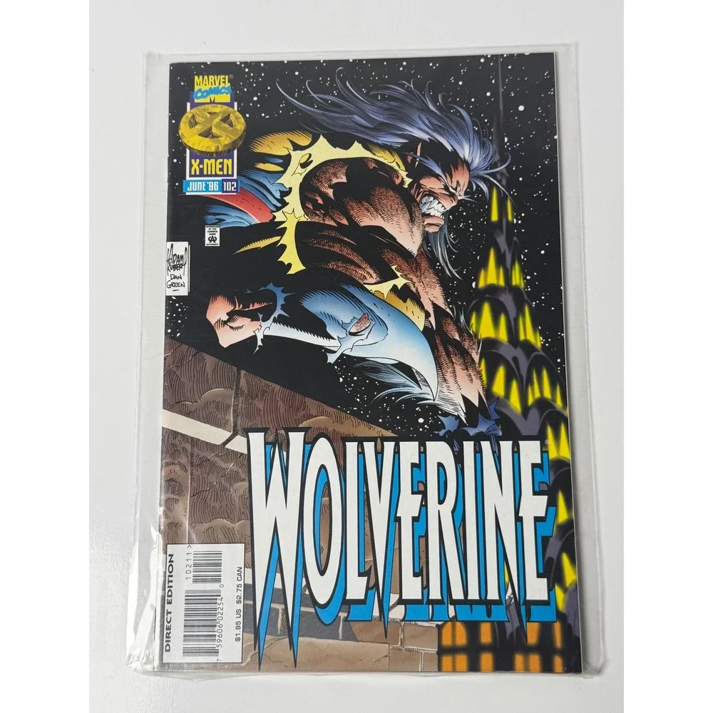 Marvel Comics Wolverine 102 June 1996 Adam Kubert Art Direct Edition X-Men Logan